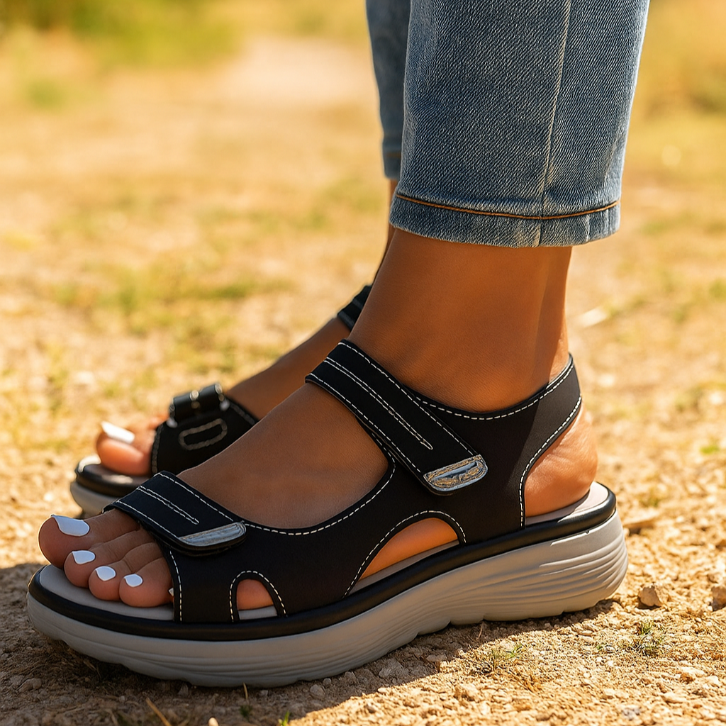 Hannahs - 2 Strap Velcro Sandals