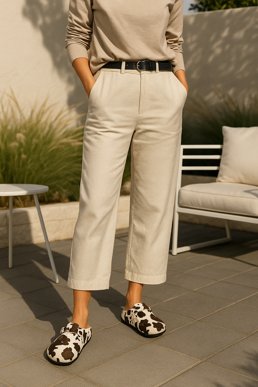 Pillow Cowhide Clogs