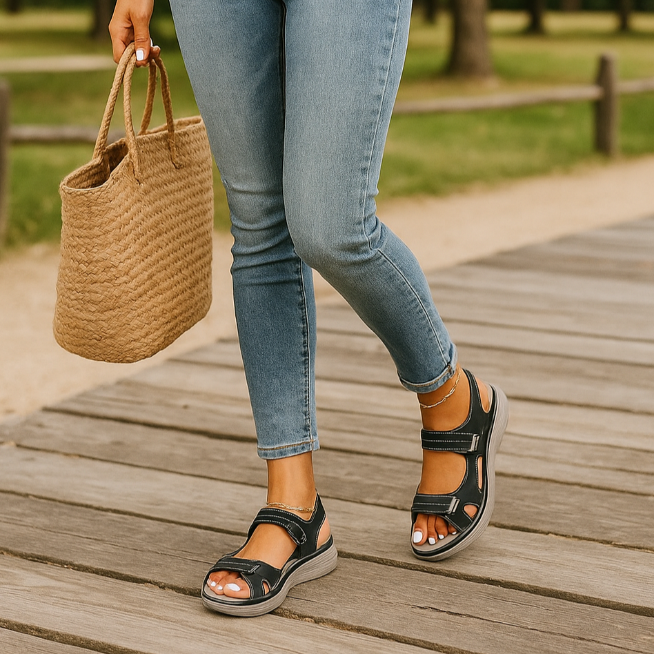 Hannahs - 2 Strap Velcro Sandals