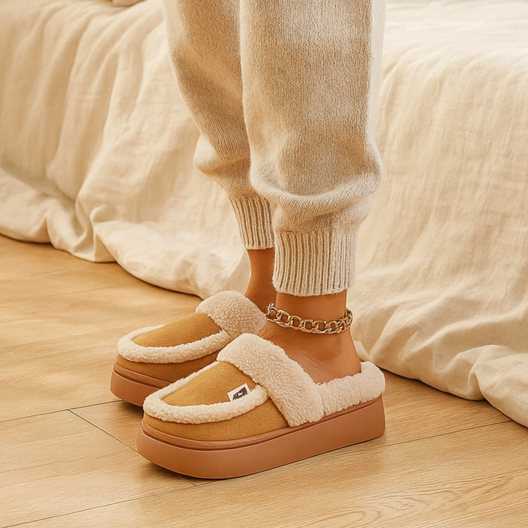 Pillow Sherpa Lined Slippers