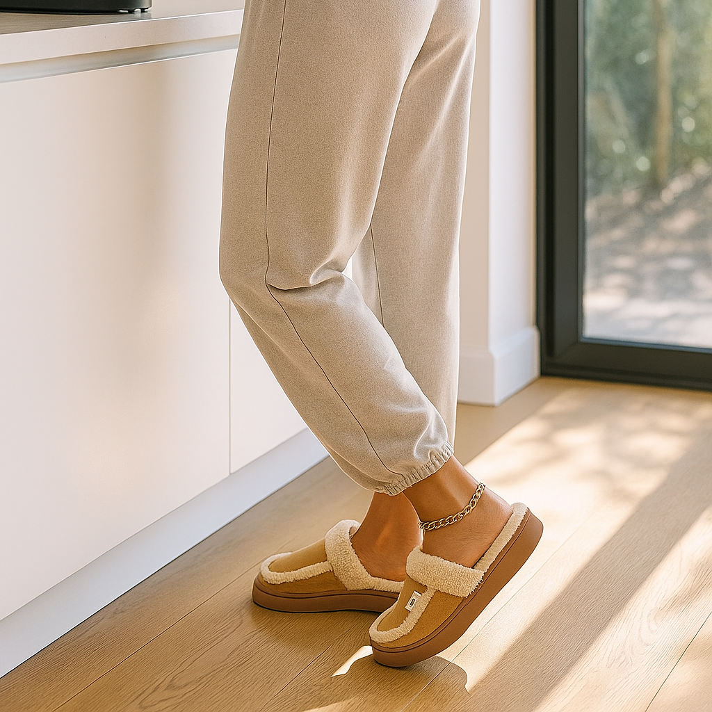 Pillow Sherpa Lined Slippers