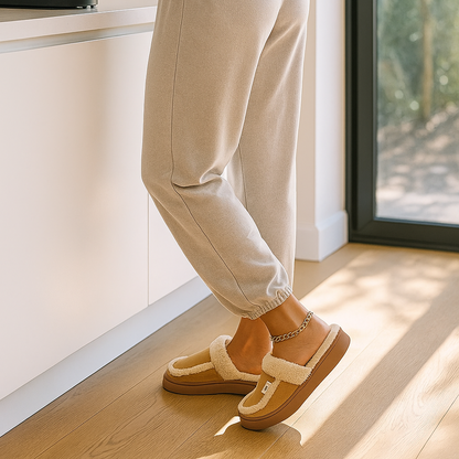 Pillow Sherpa Lined Slippers