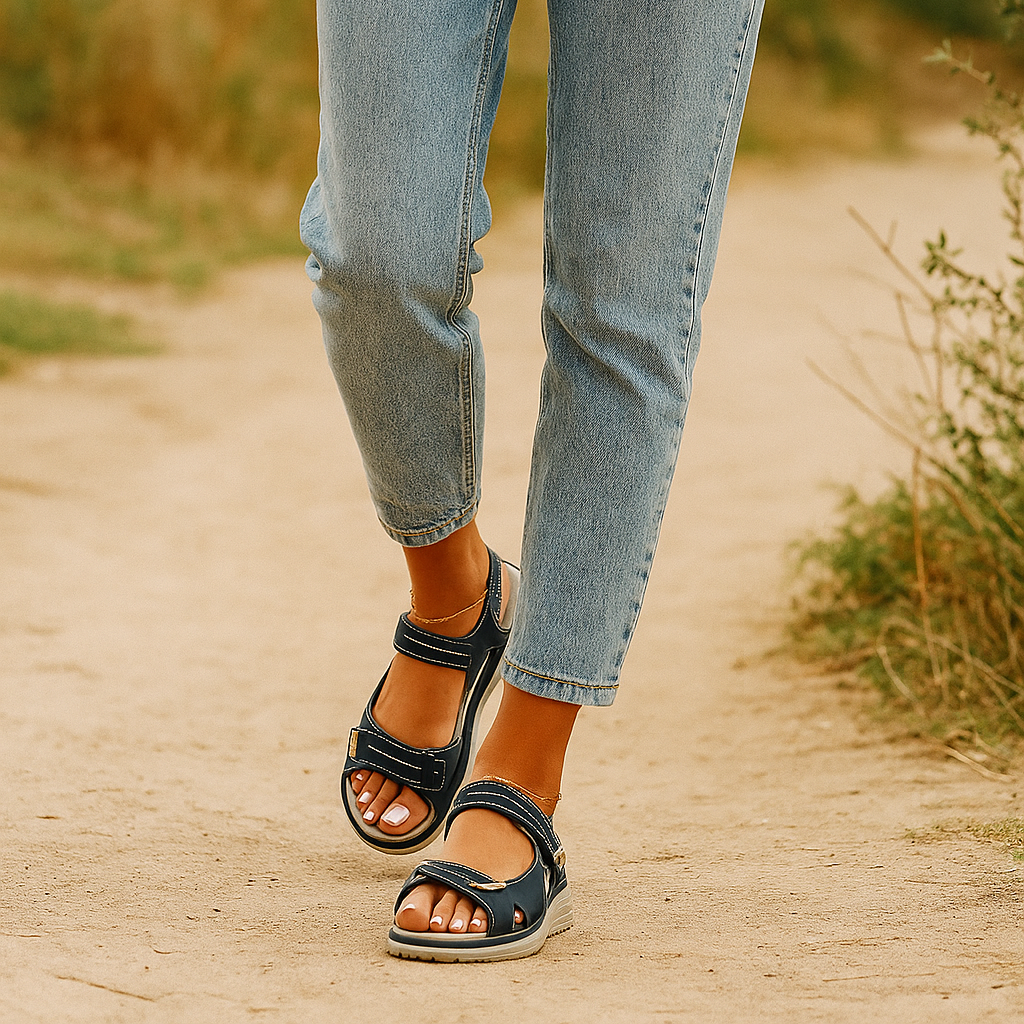 Hannahs - 2 Strap Velcro Sandals
