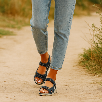 Hannahs - 2 Strap Velcro Sandals
